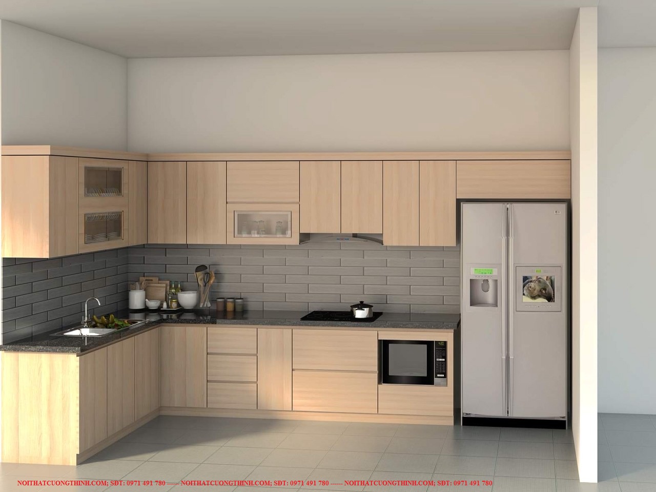 Mẫu tủ bếp M21