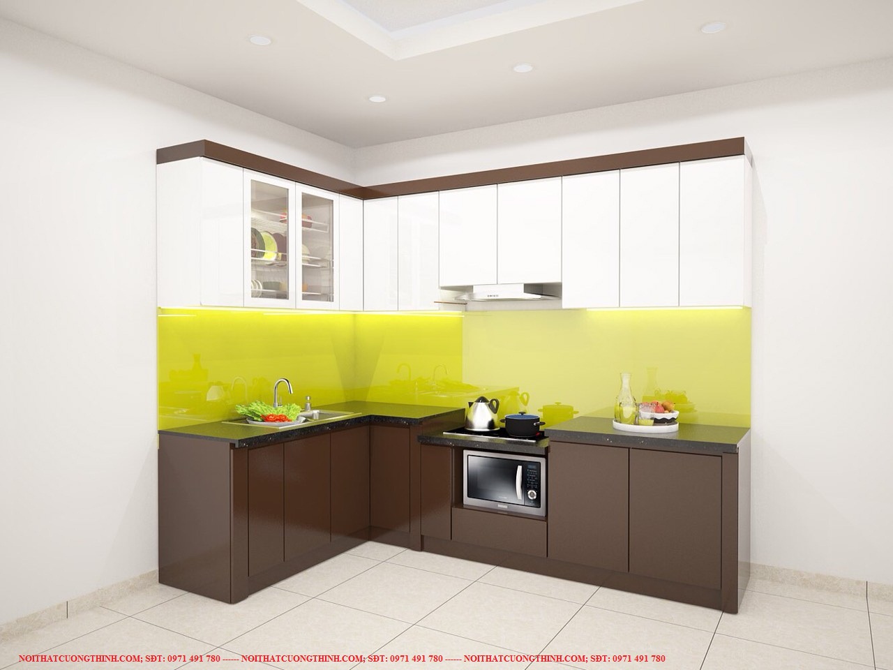 Mẫu tủ bếp M40