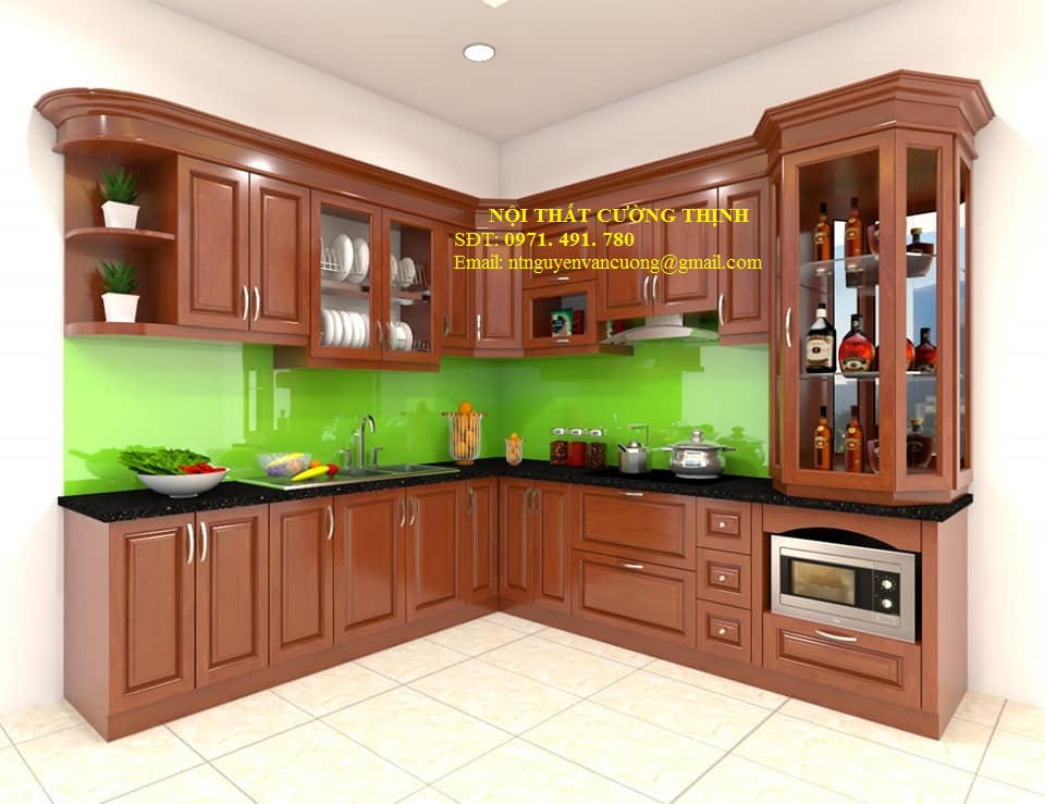 Mẫu tủ bếp M5